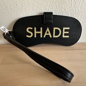 Black and Gold Sunglasses Pouch